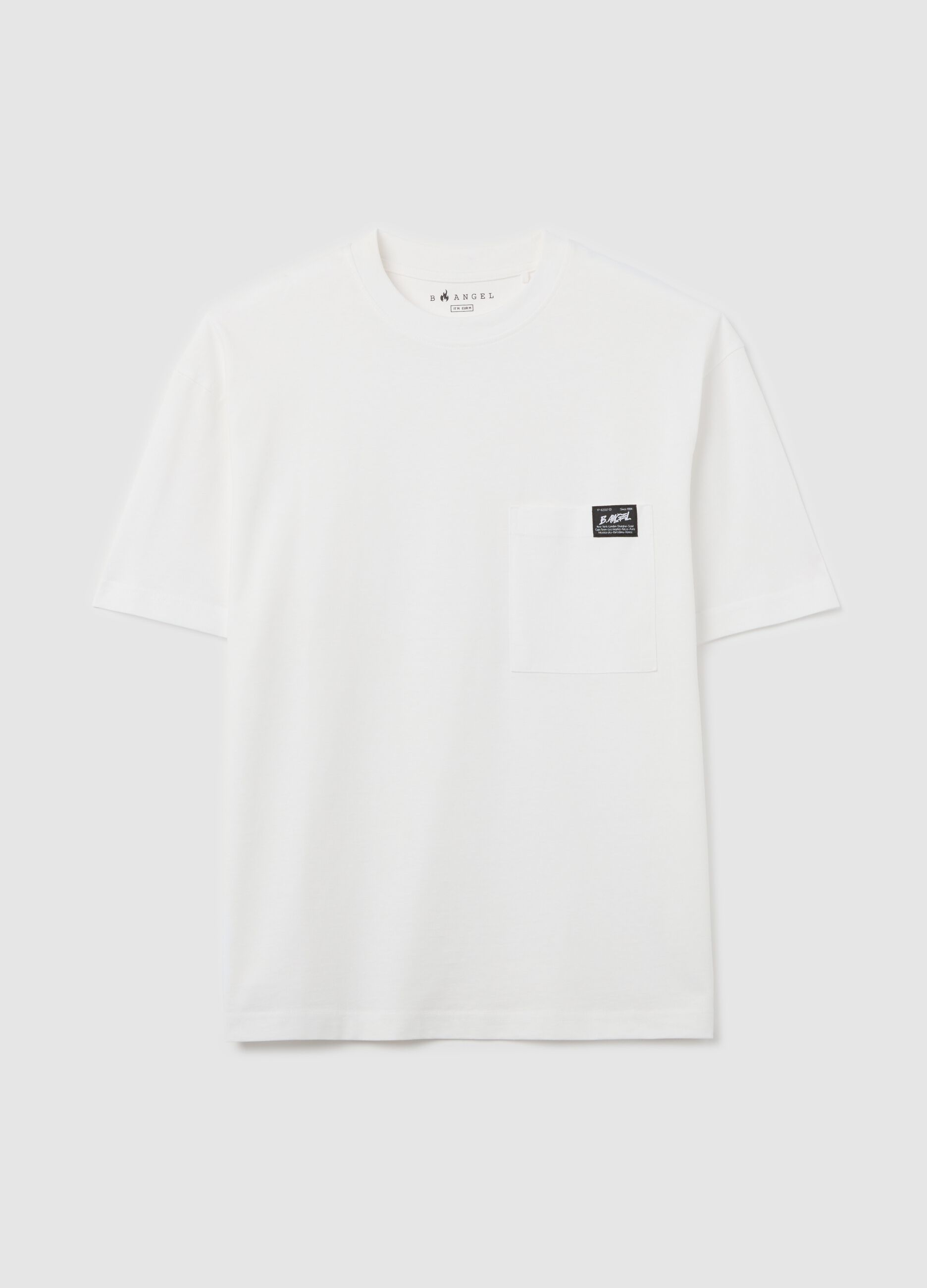 T-shirt in cotone con tasca