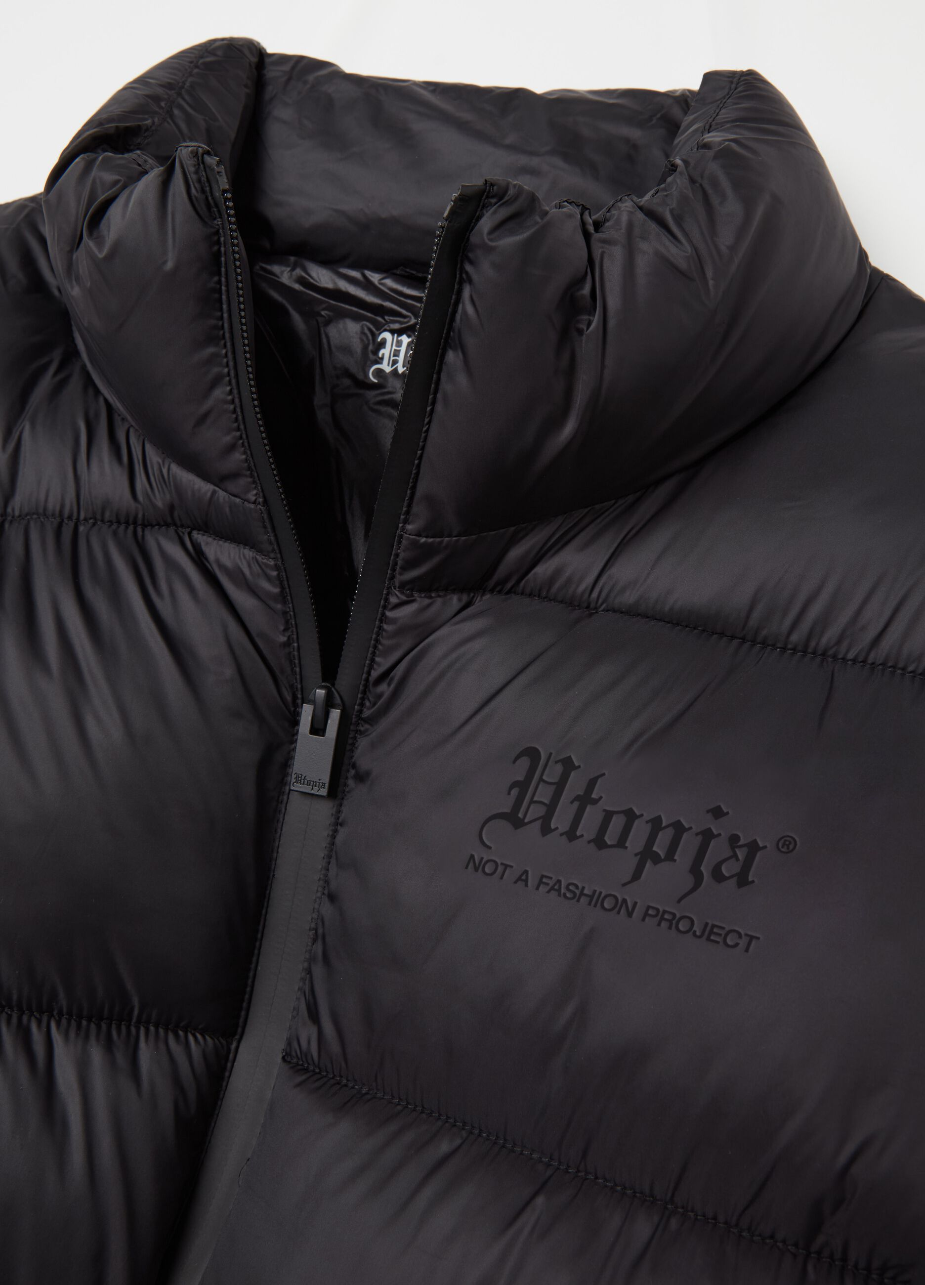 Technical Puffer Jacket Black