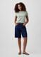 Sage green pure cotton T-shirt with floral GAP logo_1