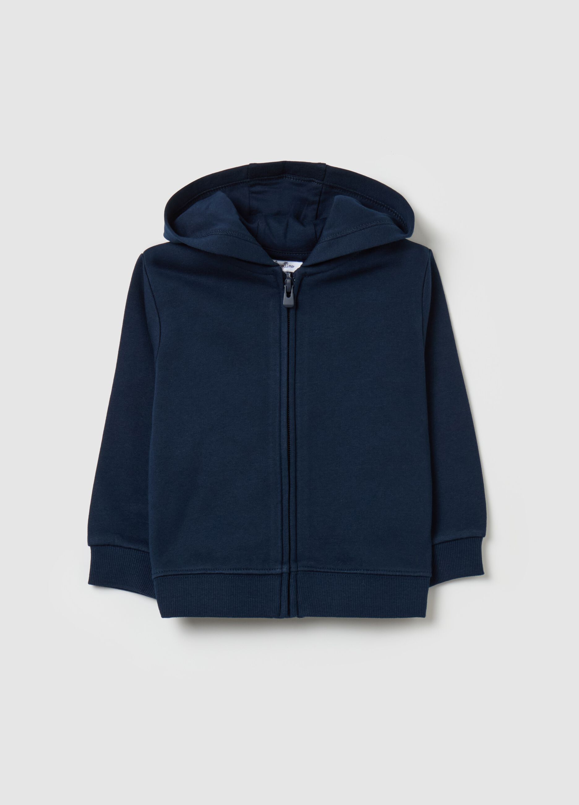 Full-zip plush hoodie