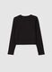 Girls' pure cotton black regular fit sweater_4