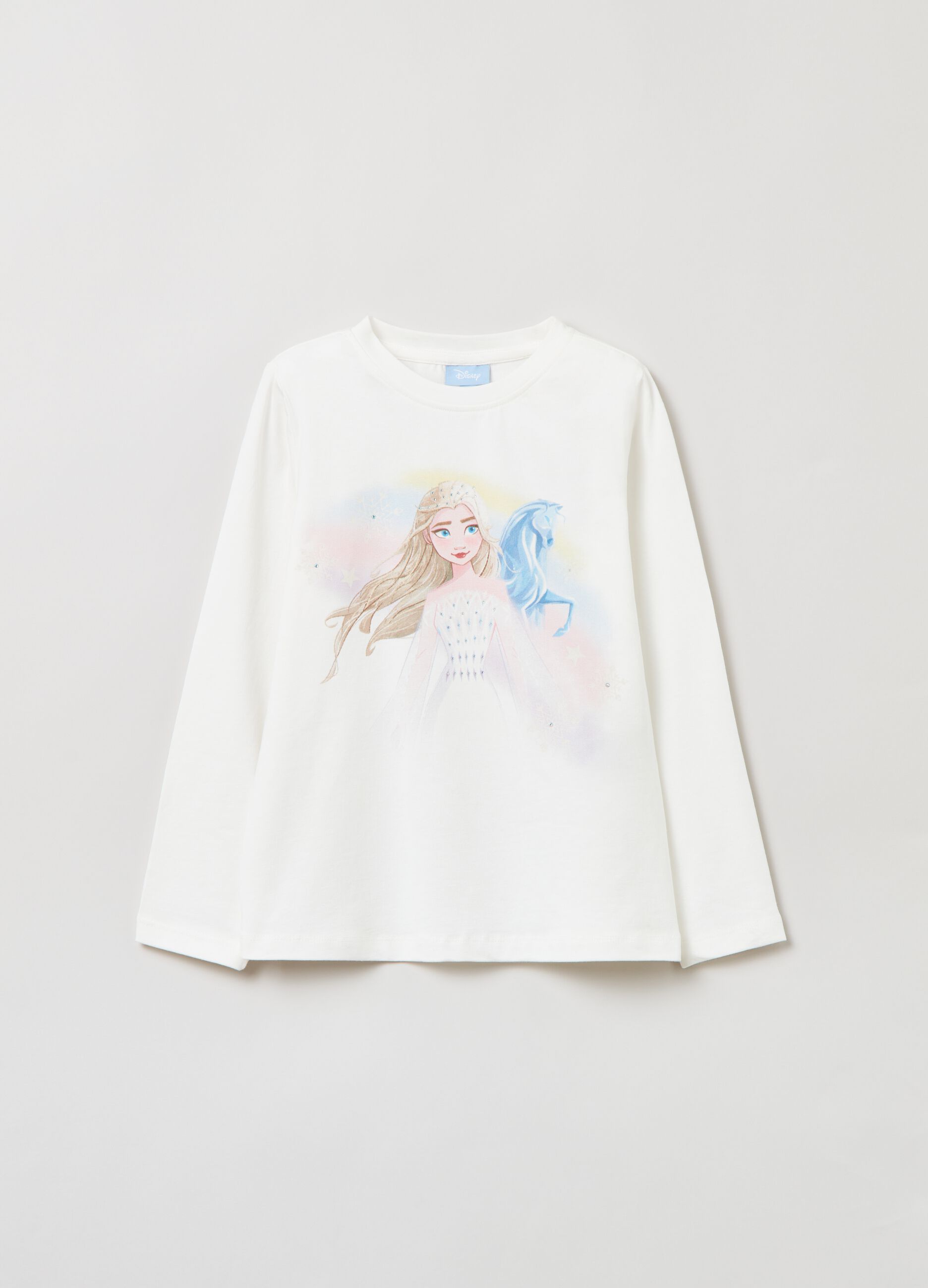 Long-sleeved T-shirt with Disney Frozen print