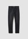 Black slim-fit stretch cotton denim jeans_0