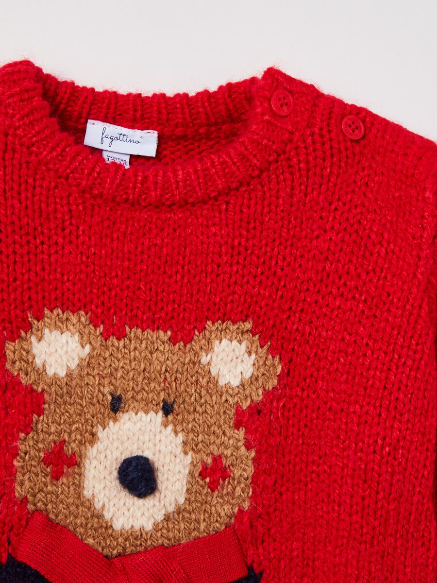 Pullover con disegno orso jacquard_2