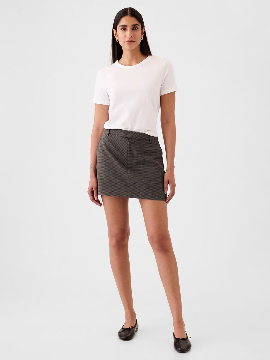 Houndstooth miniskirt_0