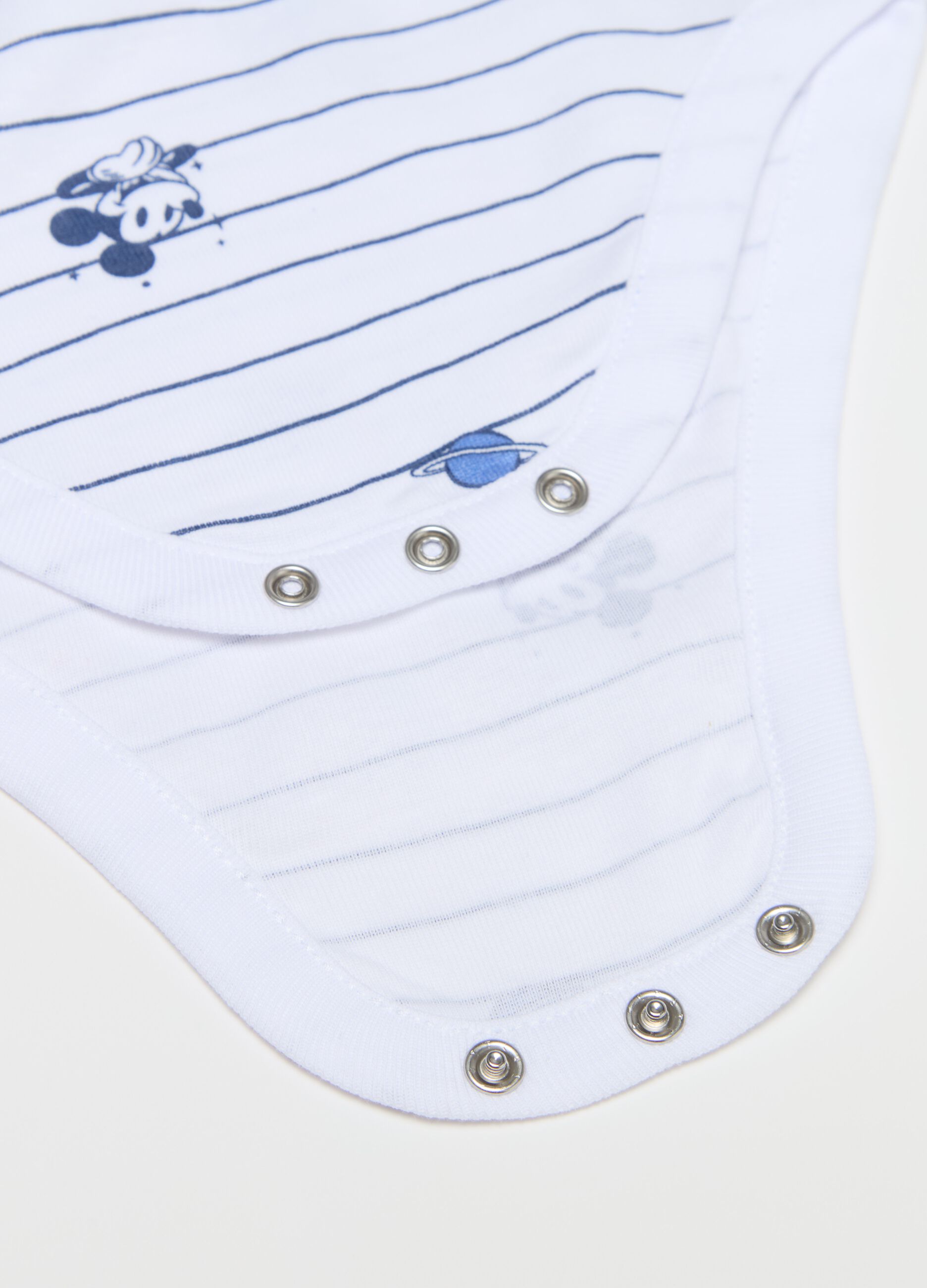 Two-pack sleeveless bodysuits with Mickey Mouse print