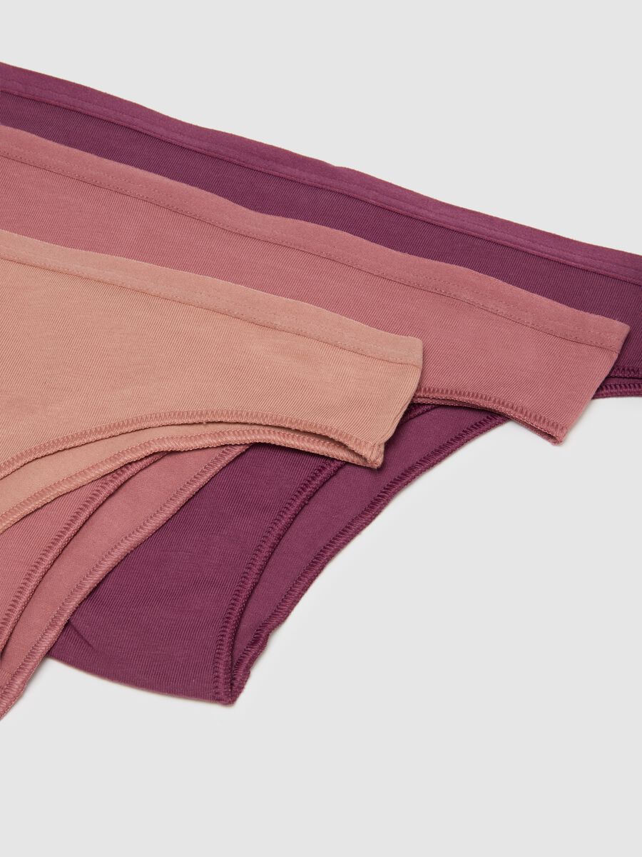 Multipack set of multi-coloured stretch cotton briefs_5