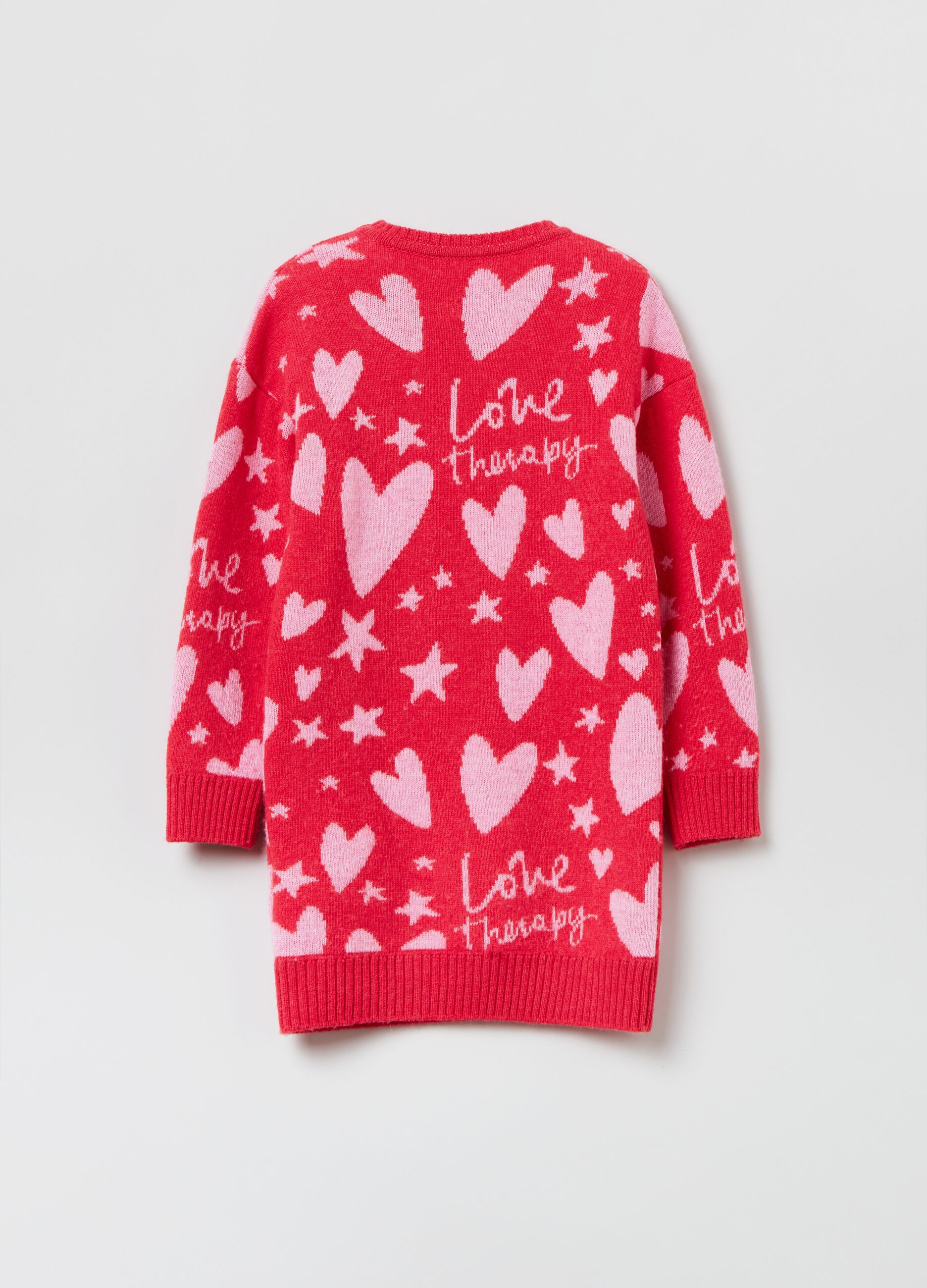 Vestito in maglia con disegni Love Therapy_1