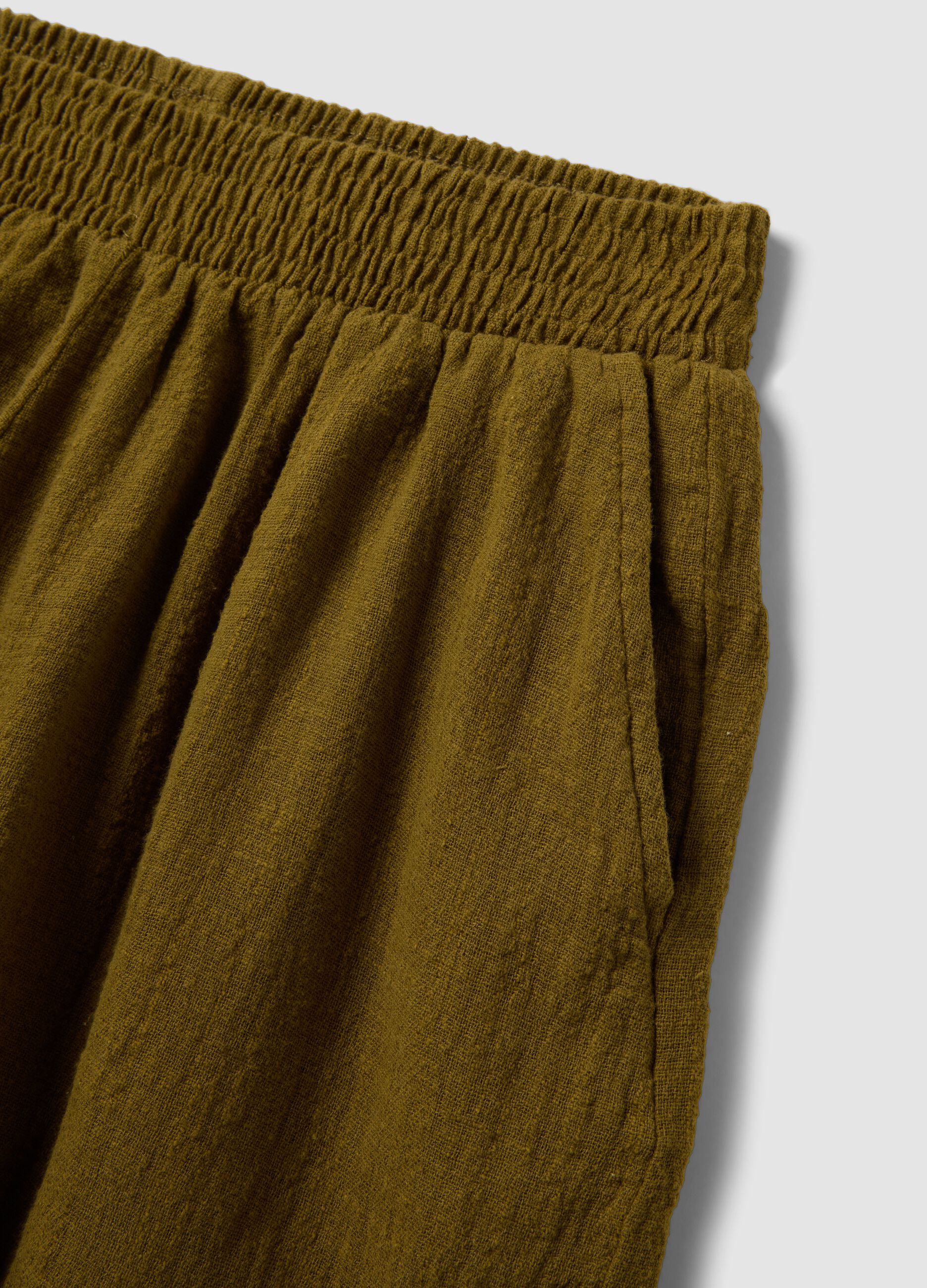Brown pure cotton shorts