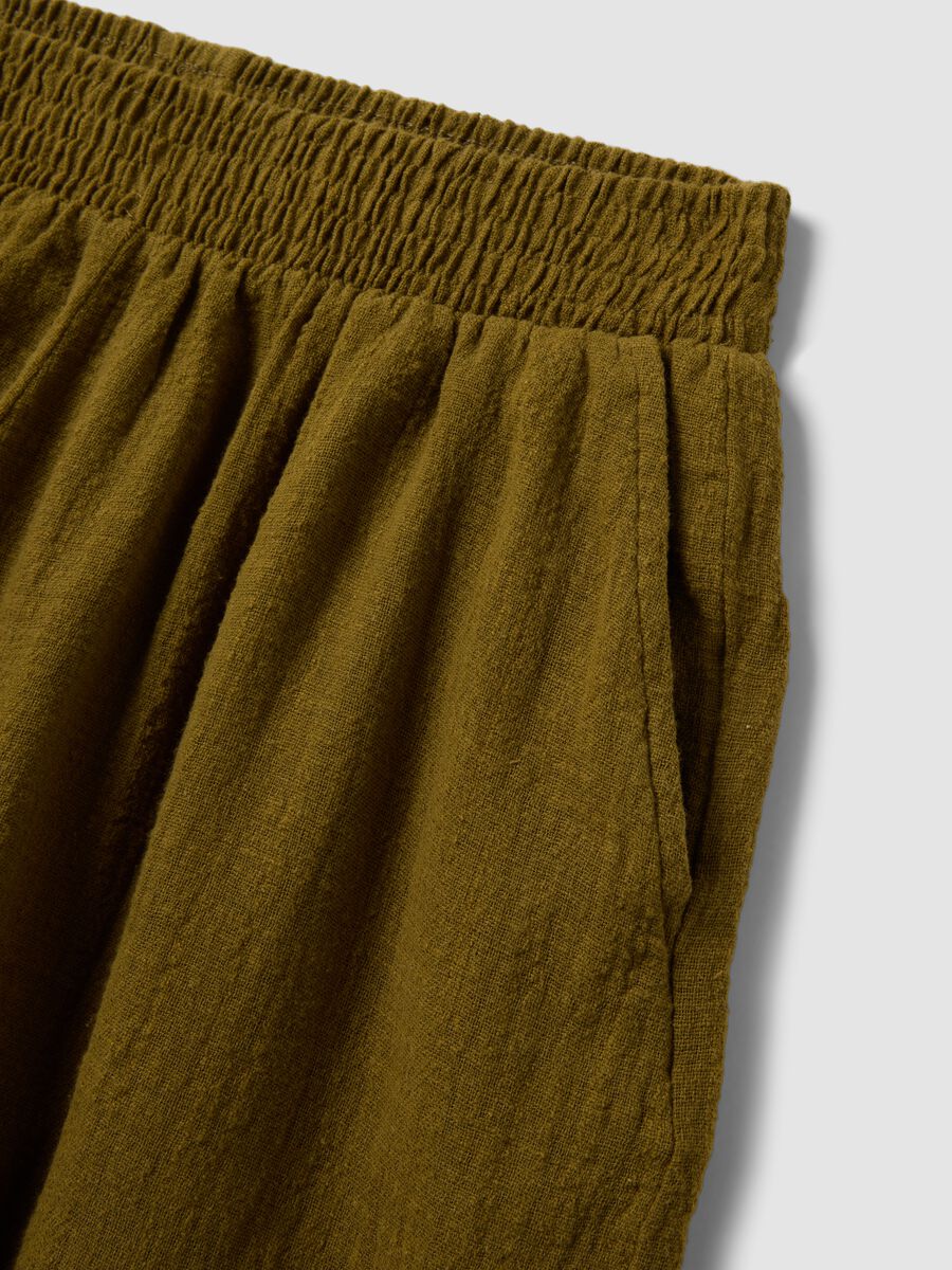 Brown pure cotton shorts_1