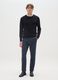 Slim Fit Blue Cotton Chino Trousers_0