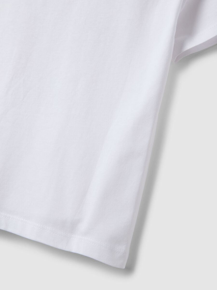 T-shirt bianca in puro cotone con stampa K-Pop Demon Hunters regular fit_3