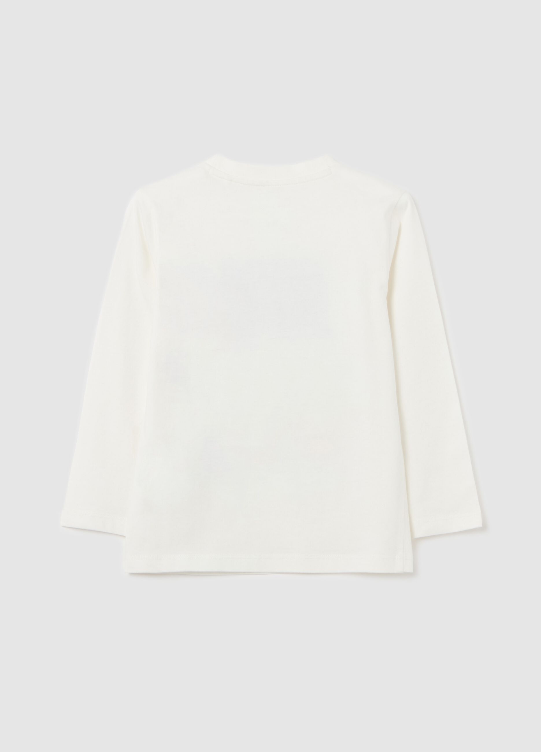 Long-sleeved T-shirt in cotton with print