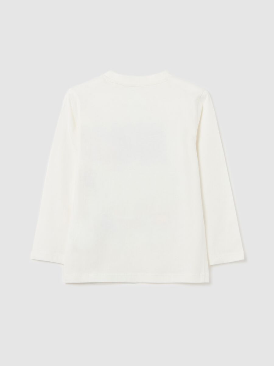 Long-sleeved T-shirt in cotton with print_1