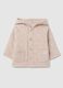 Baby beige cotton blend jacket regular fit_0