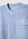 Light blue pure cotton regular fit t-shirt with pocket_1