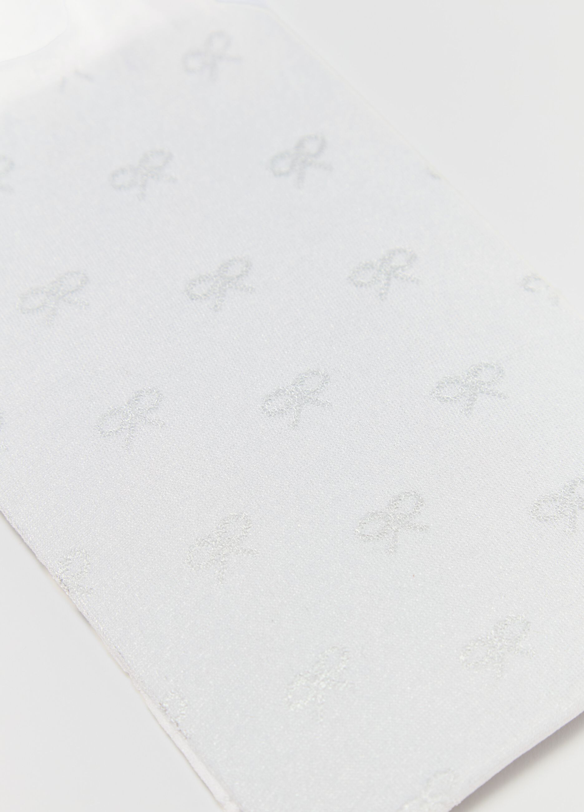 Tights with glitter bows