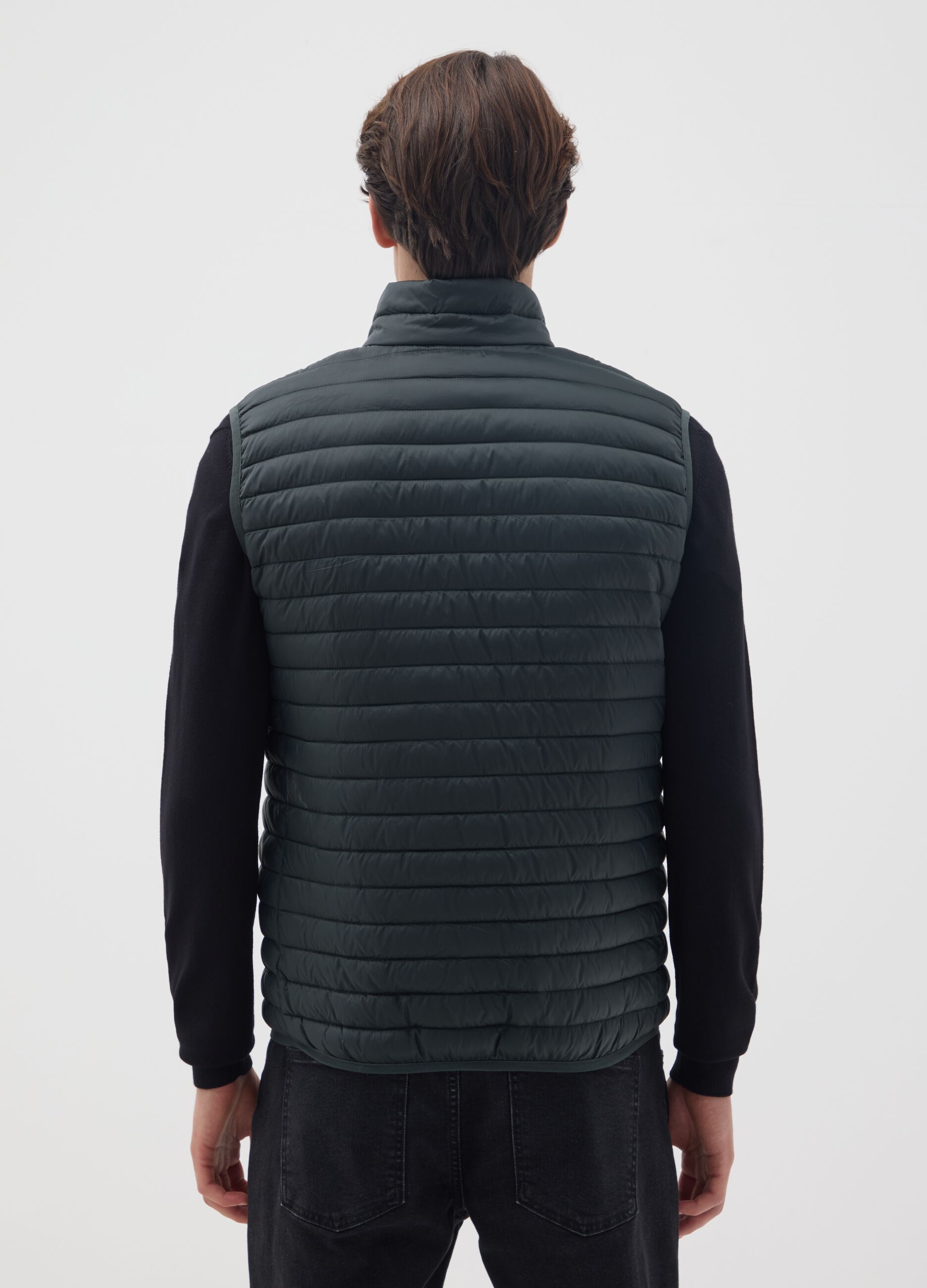 Gilet in nero regular fit