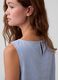 Sleeveless linen-blend top_3