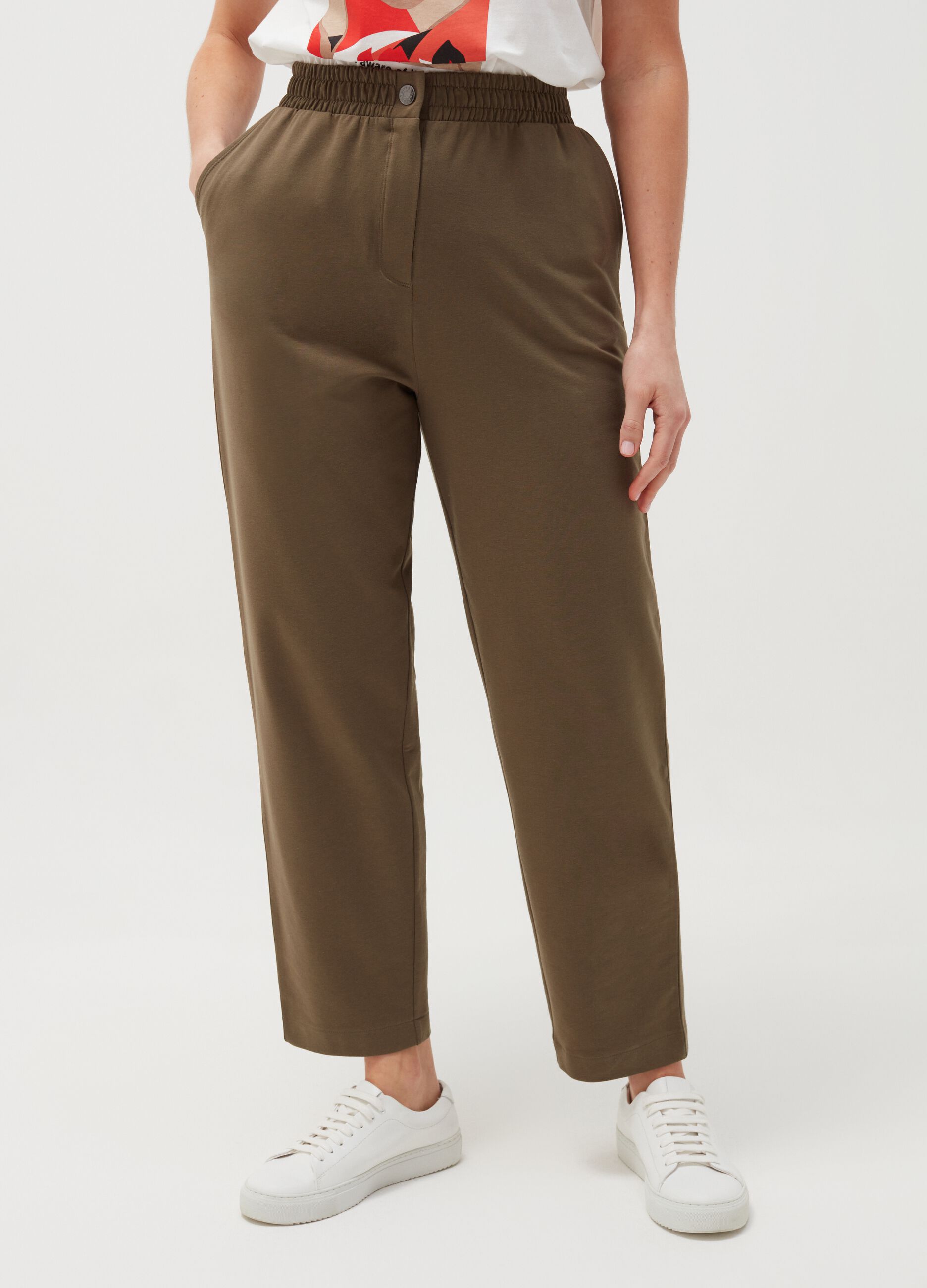 MYA Curvy comfort-fit trousers