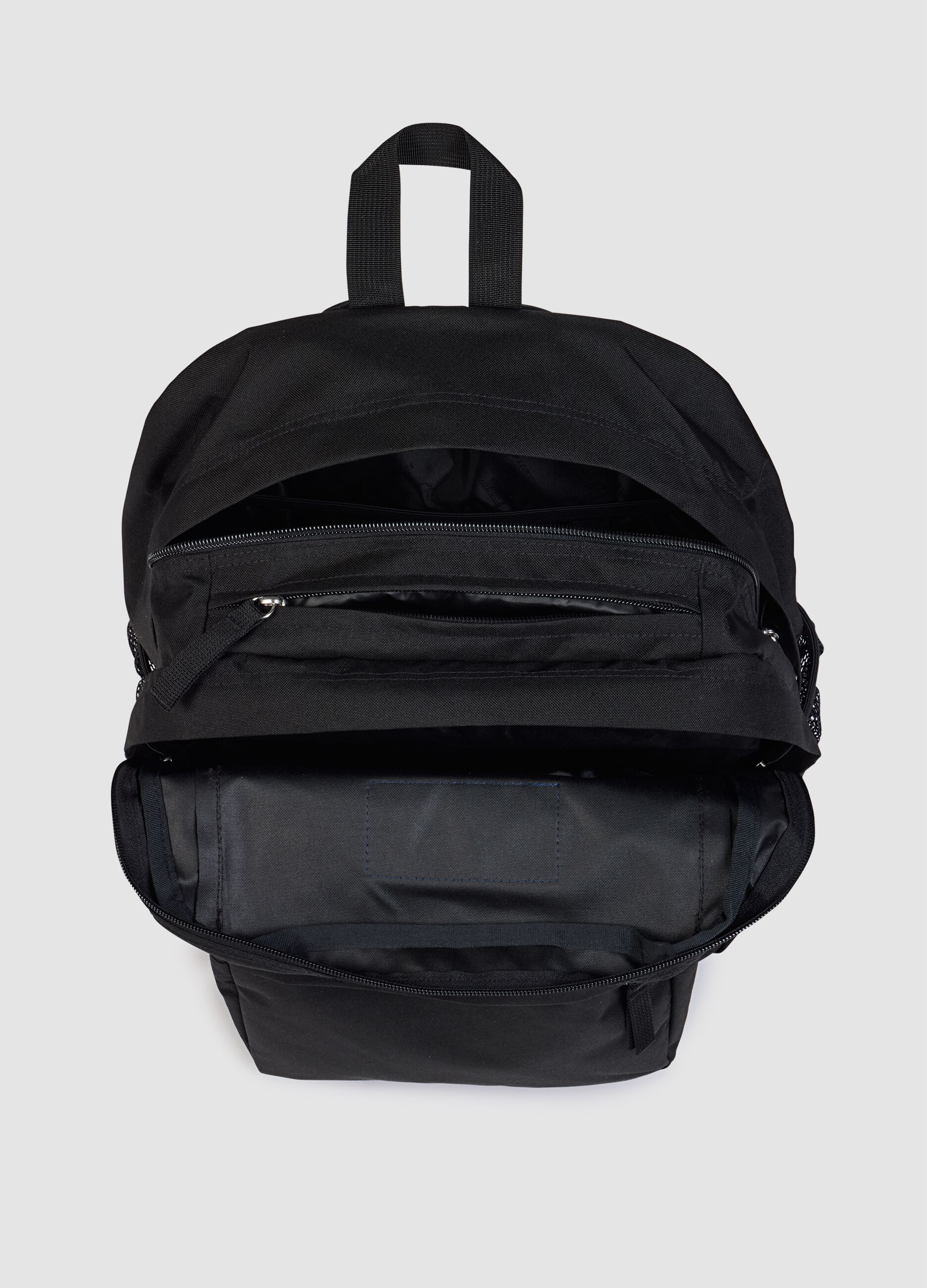 Zaino nero con tasche esterne