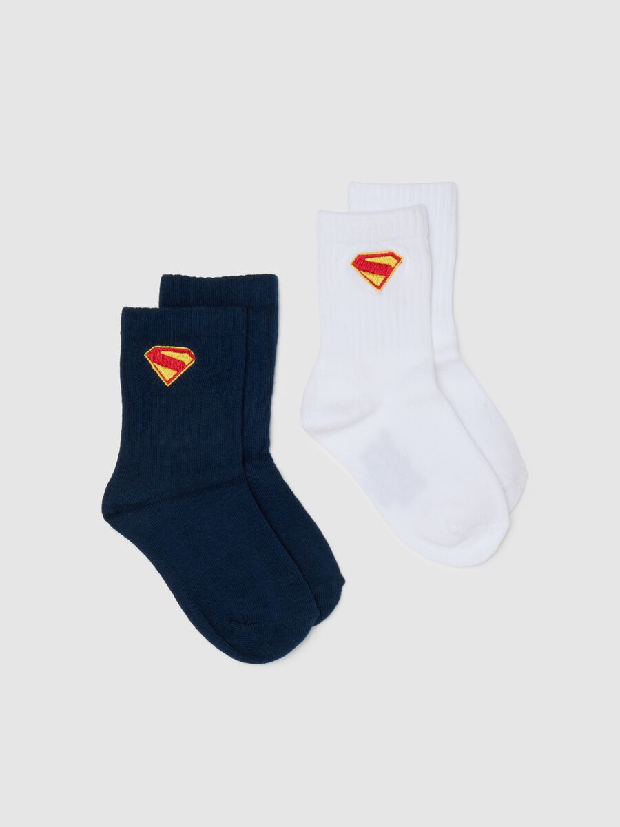 Children's multicolor cotton socks with Superman graphics_0