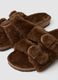 Brown double-strap slippers_2