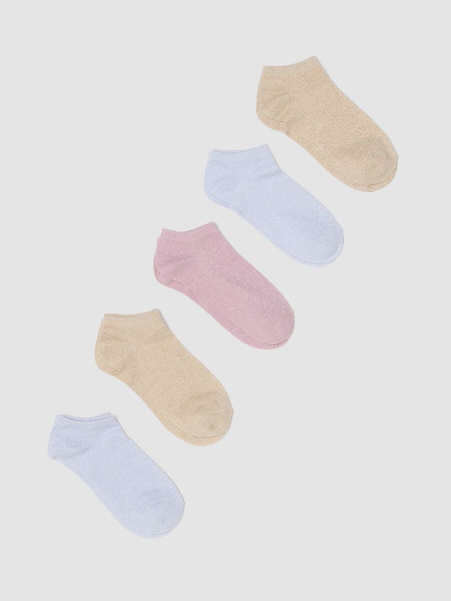 Five-pack of pink organic cotton socks_0