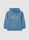 Oversized blue pure cotton children's sweatshirt_0