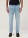 Super skinny light blue cotton blend jeans_1