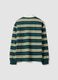 Polo verde e gialla in puro cotone a righe regular fit_2