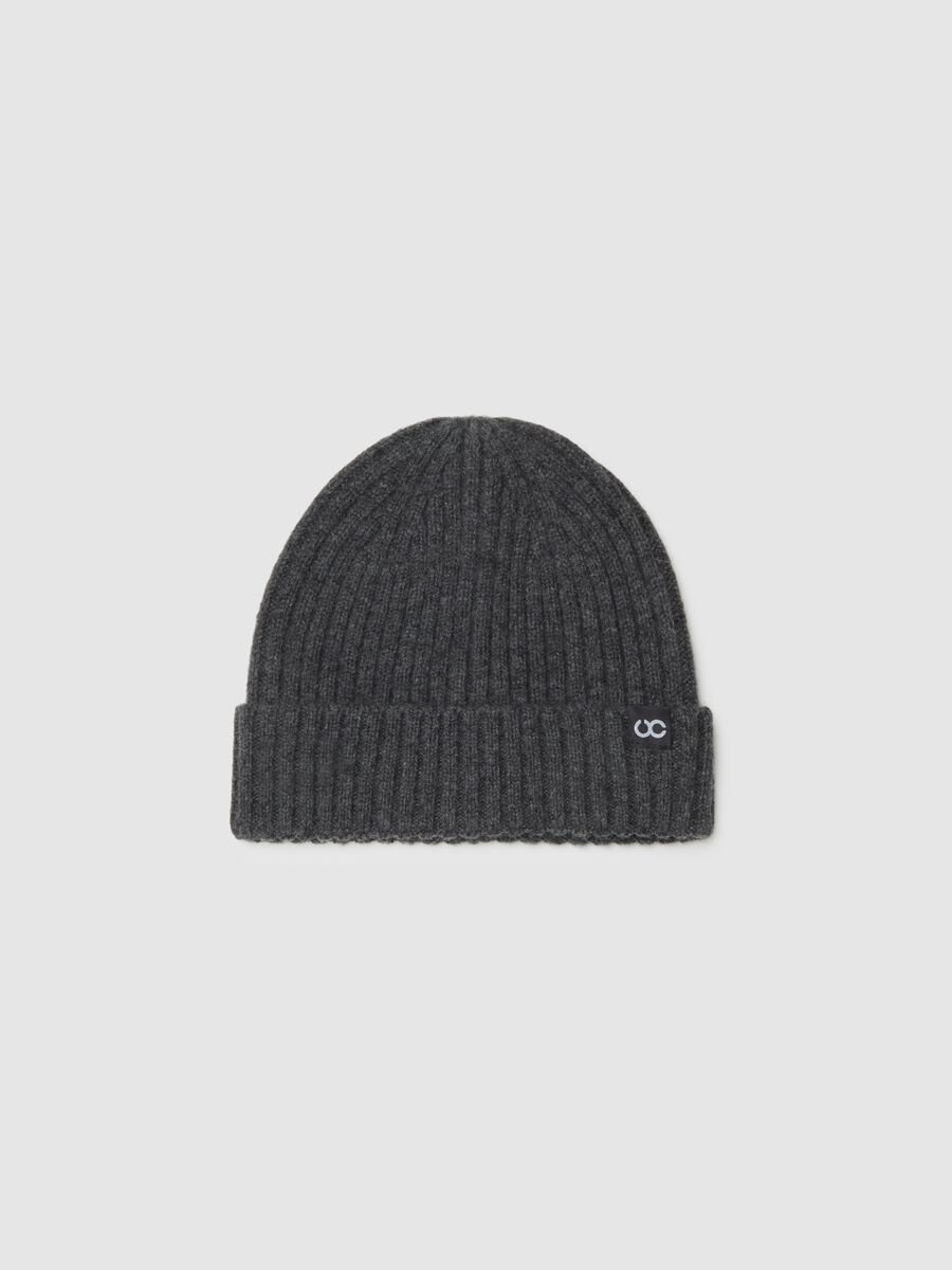 Grey pure wool hat_0