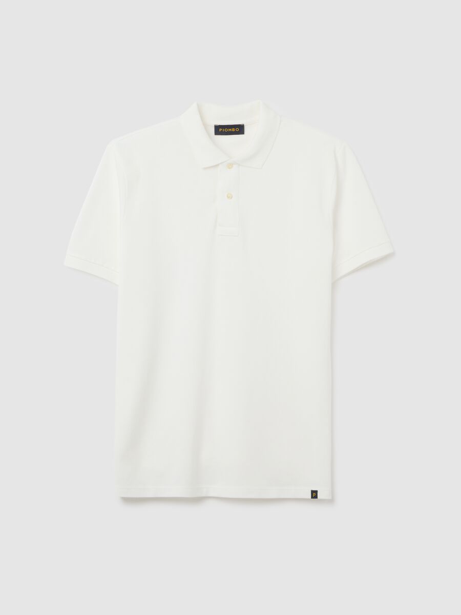 Men's pure cotton white polo regular fit with classic collar_4