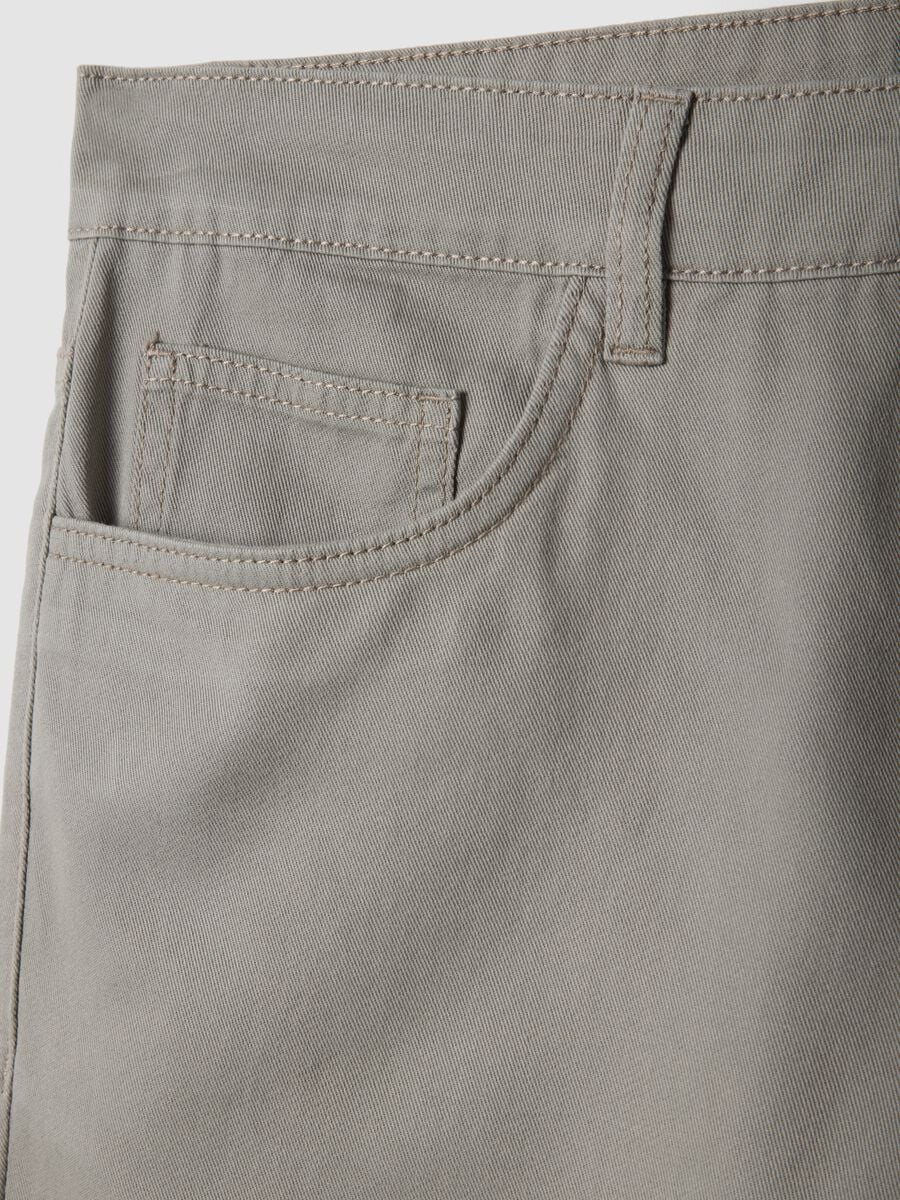 Grey pure cotton shorts_5