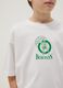 Children's white pure cotton oversized t-shirt with Boston Celtics logo_2