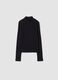 Black slim-fit ribbed stretch organic cotton T-shirt_0