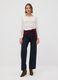 White viscose-blend polo-collar jumper, regular fit_1