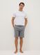 Grey pure cotton regular fit pyjama shorts_0