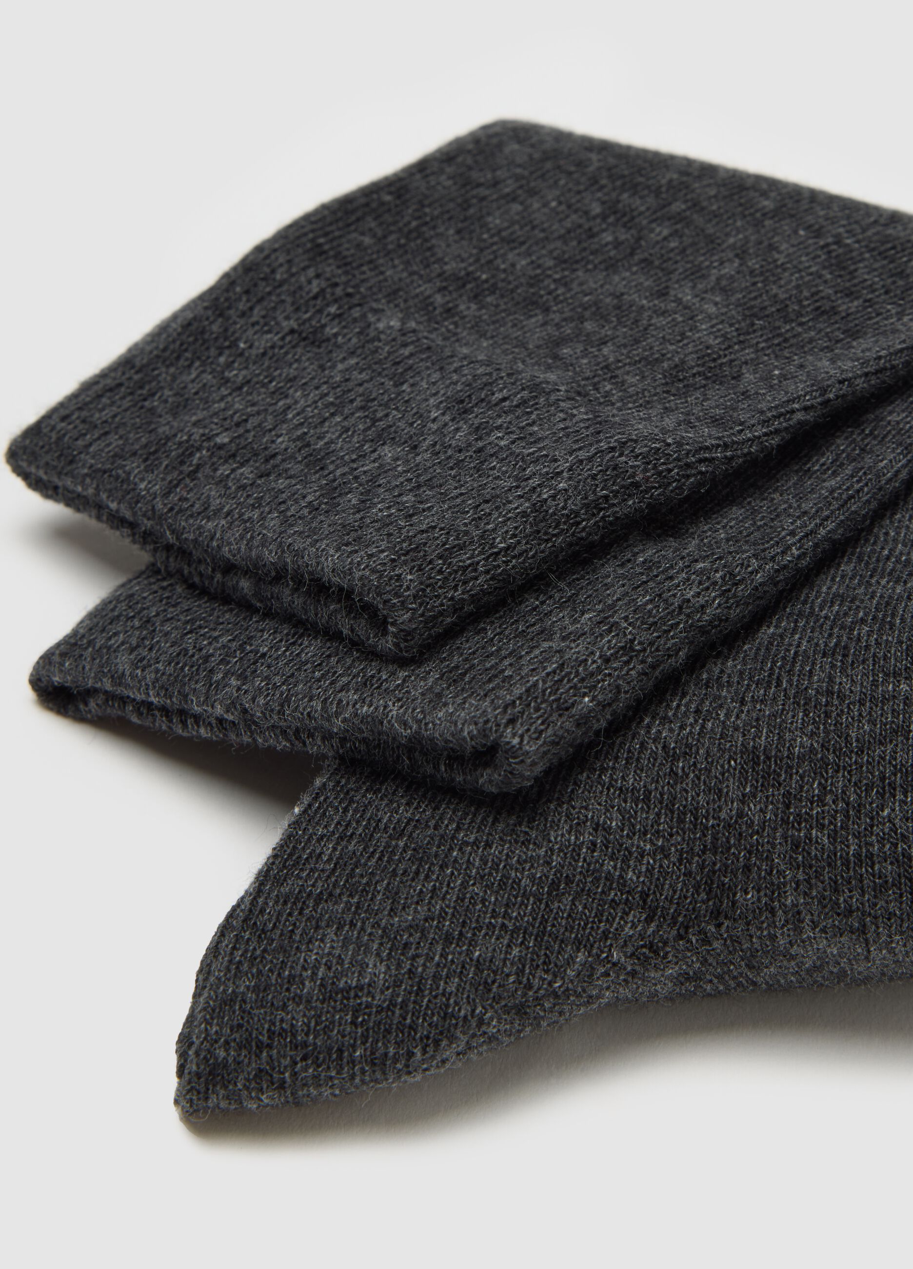 Grey Cotton Blend Sock Tripack