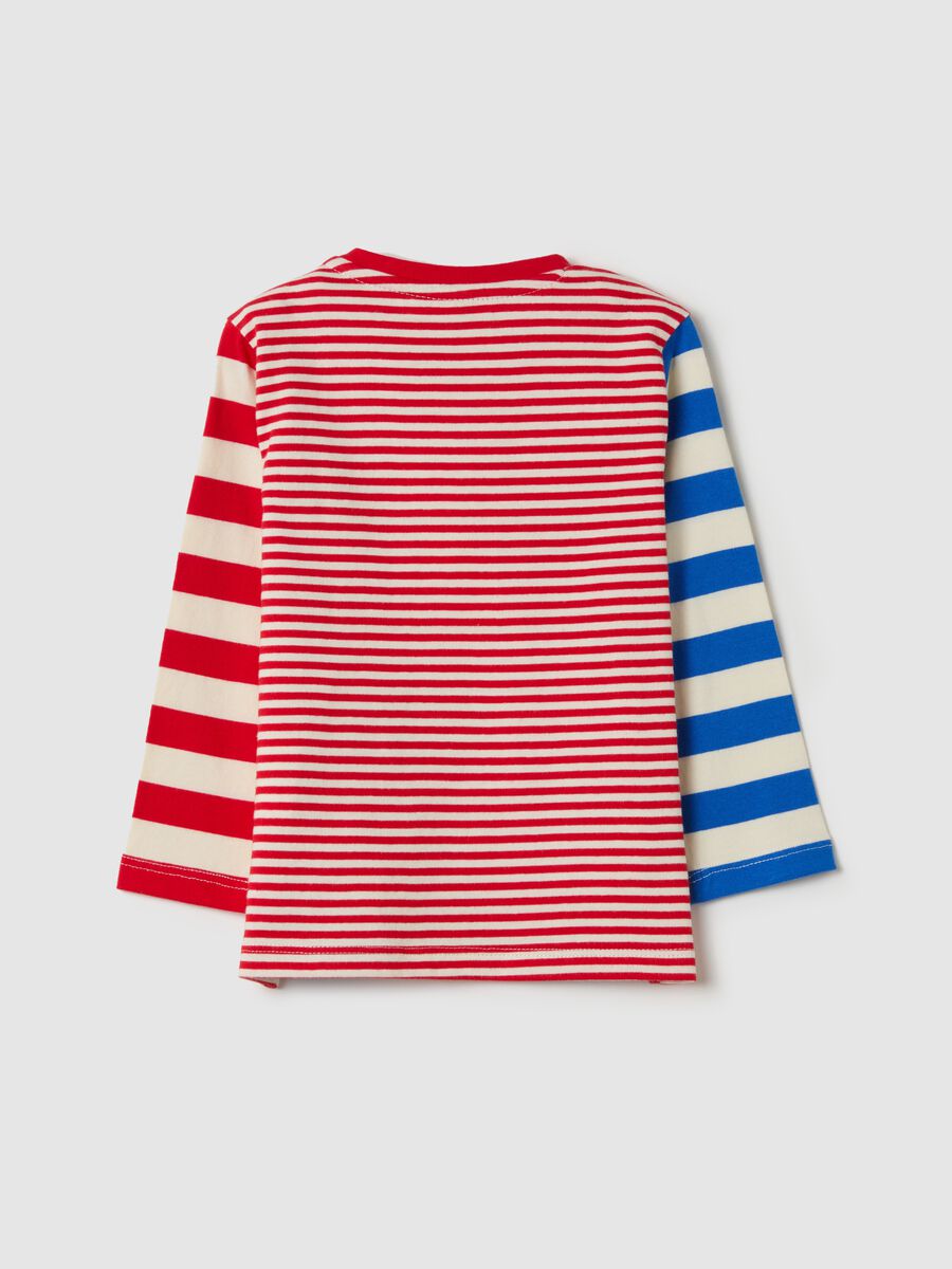 Long-sleeved striped T-shirt_1