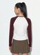 T-shirt bianca in cotone elasticizzato girocollo_3