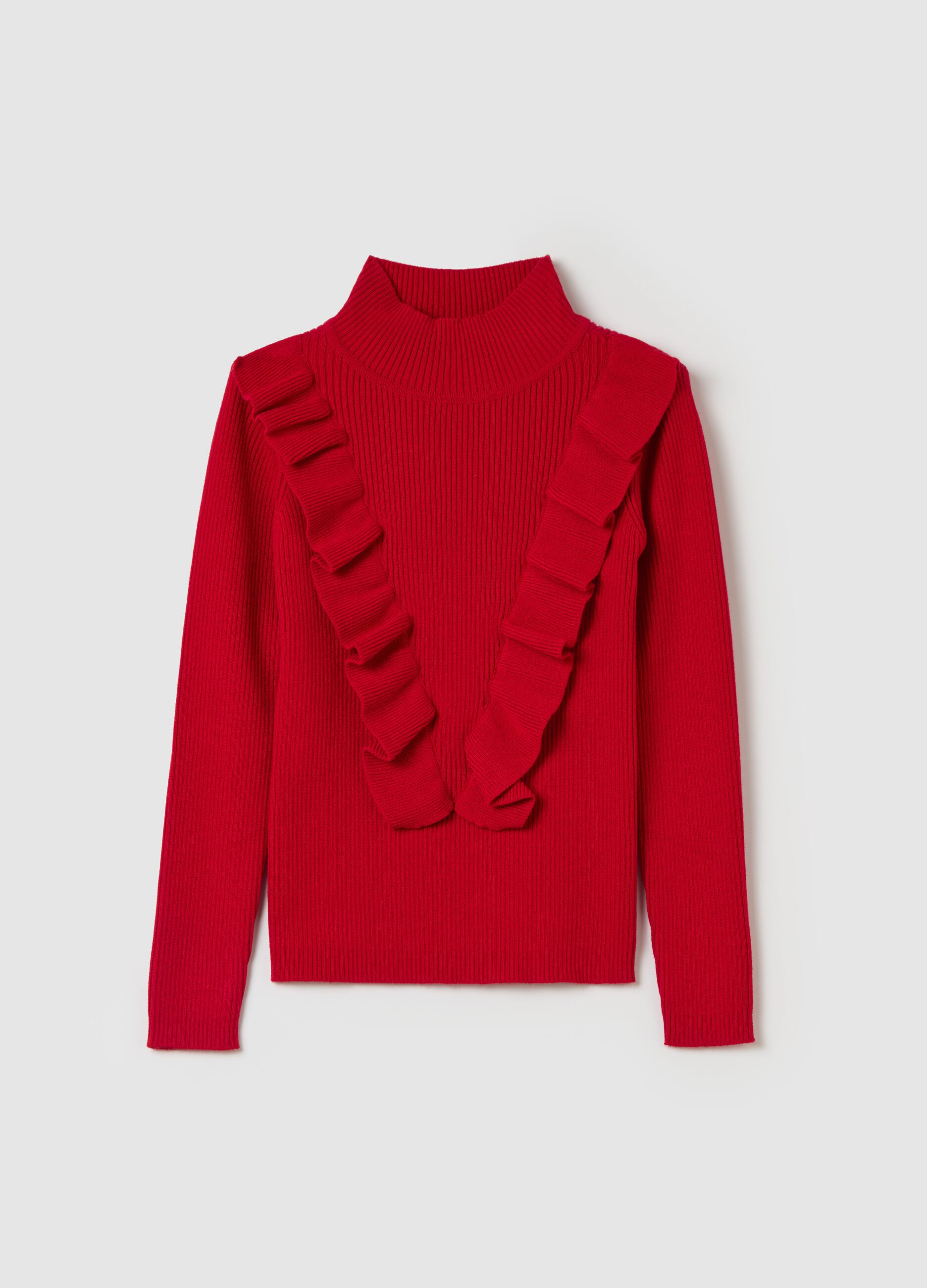 Maglia rossa bambina ovs top