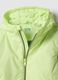 Green fabric regular fit jacket for children with hood_2