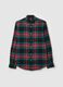 Chequered flannel button-down shirt_4