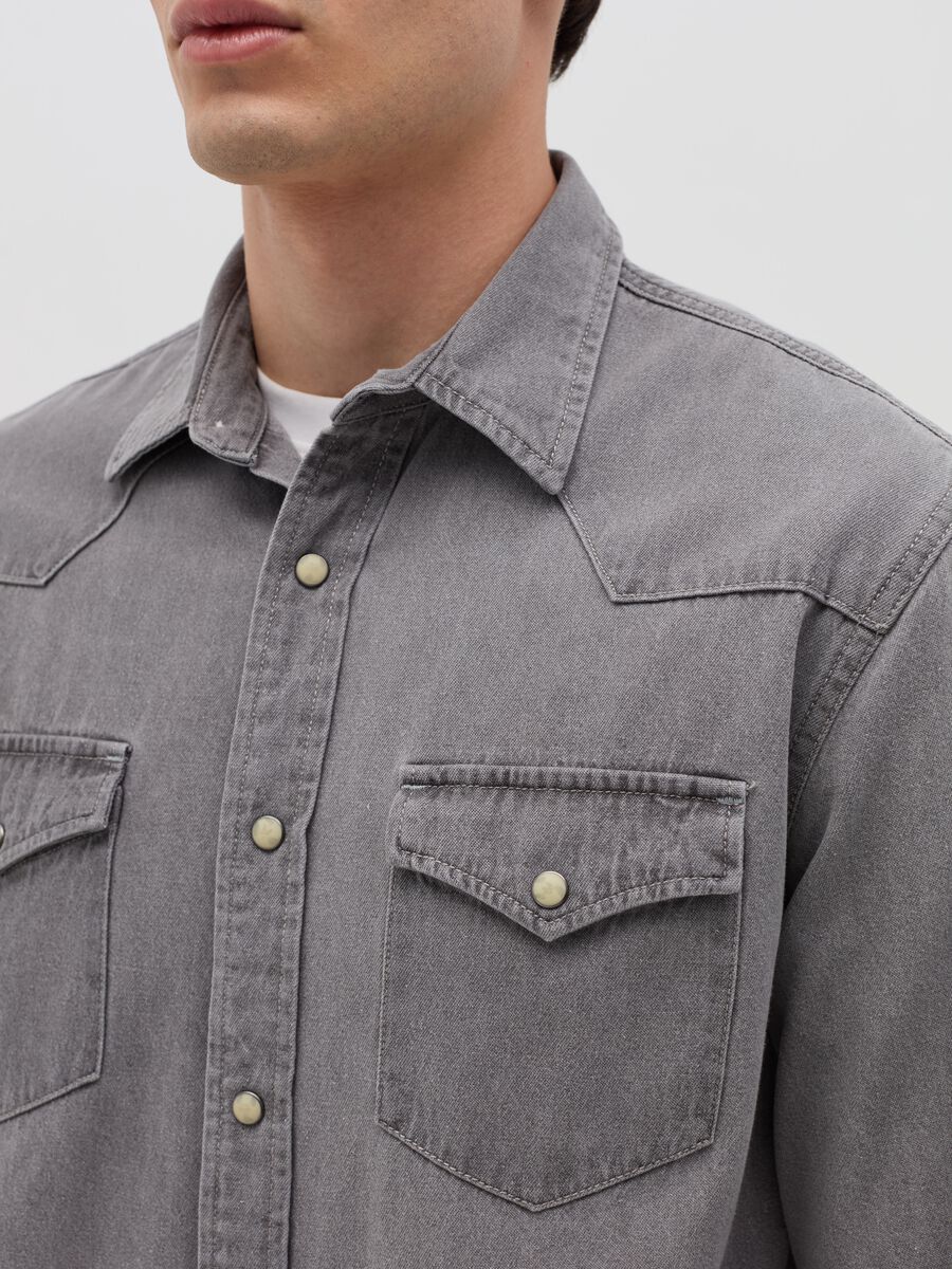 Cowboy shirt in denim_2