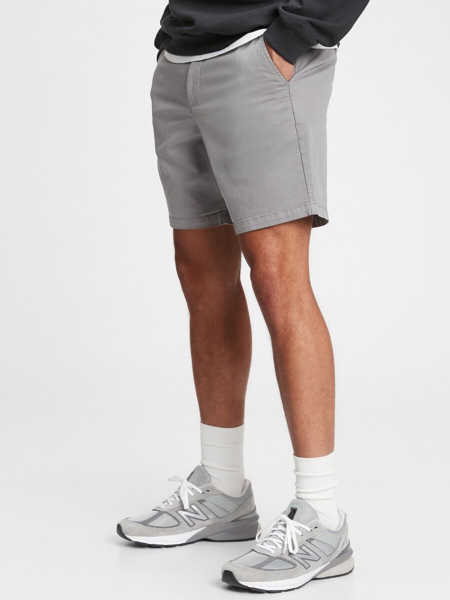 Shorts in stretch cotton_0