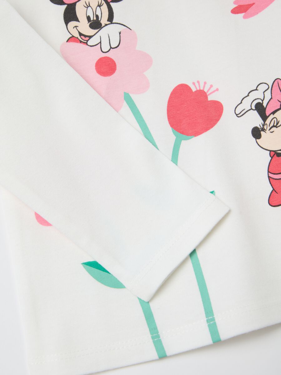 Long-sleeved T-shirt with Minnie Mouse and flowers print_2
