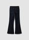 Blue flared stretch-cotton jeans_5