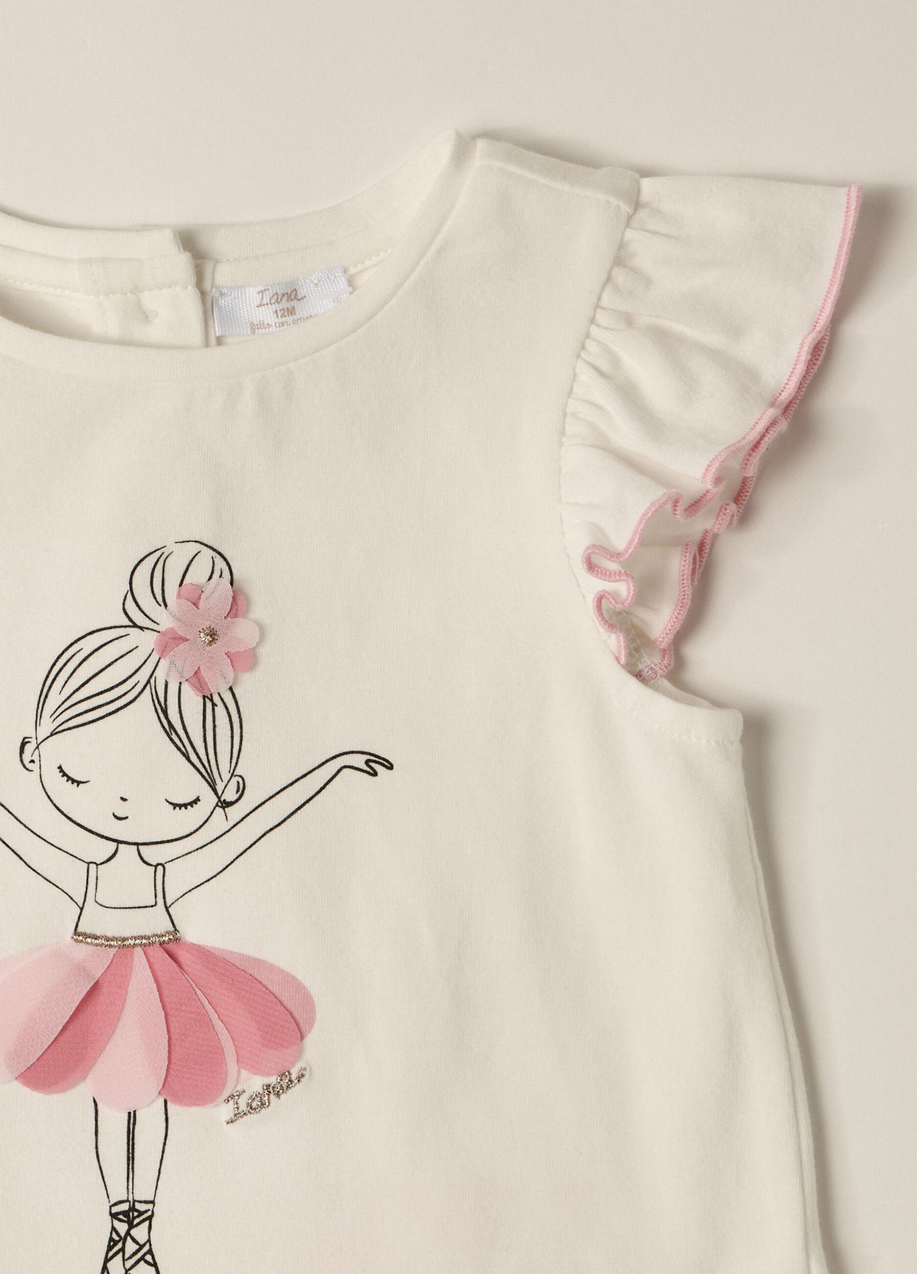 Baby Girl IANA Stretch Cotton Jersey T-shirt