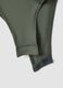 Green stretch jersey bodysuit with ruching, regular fit_5